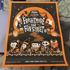 Frightmare on Fun st poster Limited by Funko Loungefly NYCC 2022 Horror 18x24